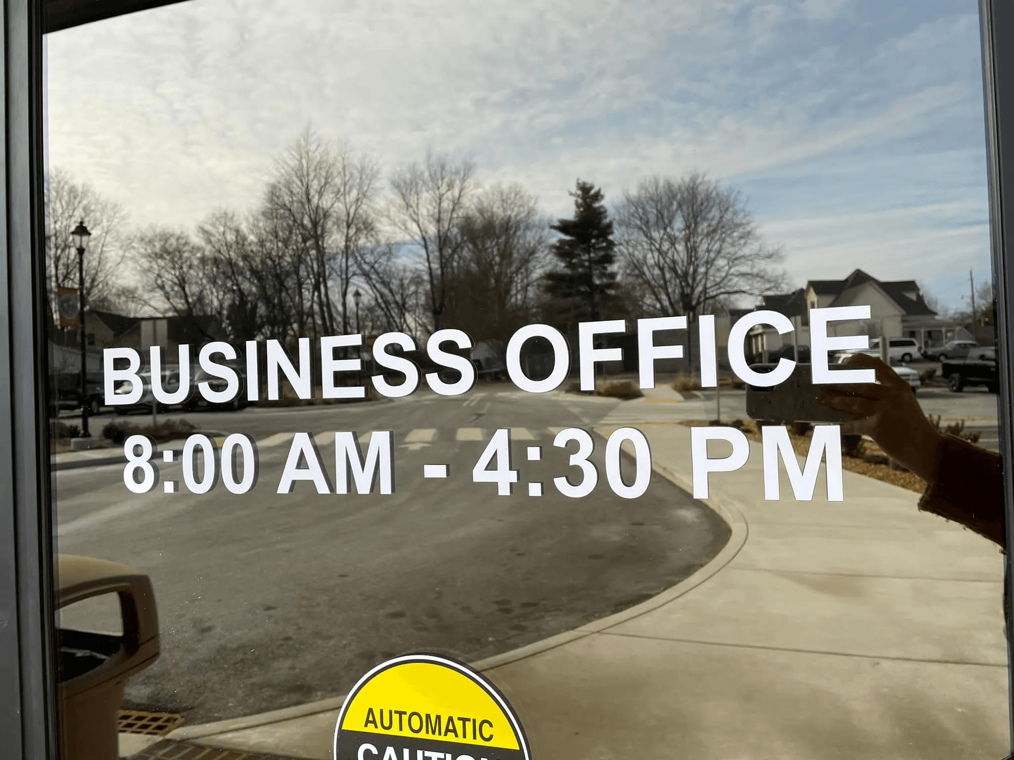 Business Office Hours - 8 am to 4:30 pm