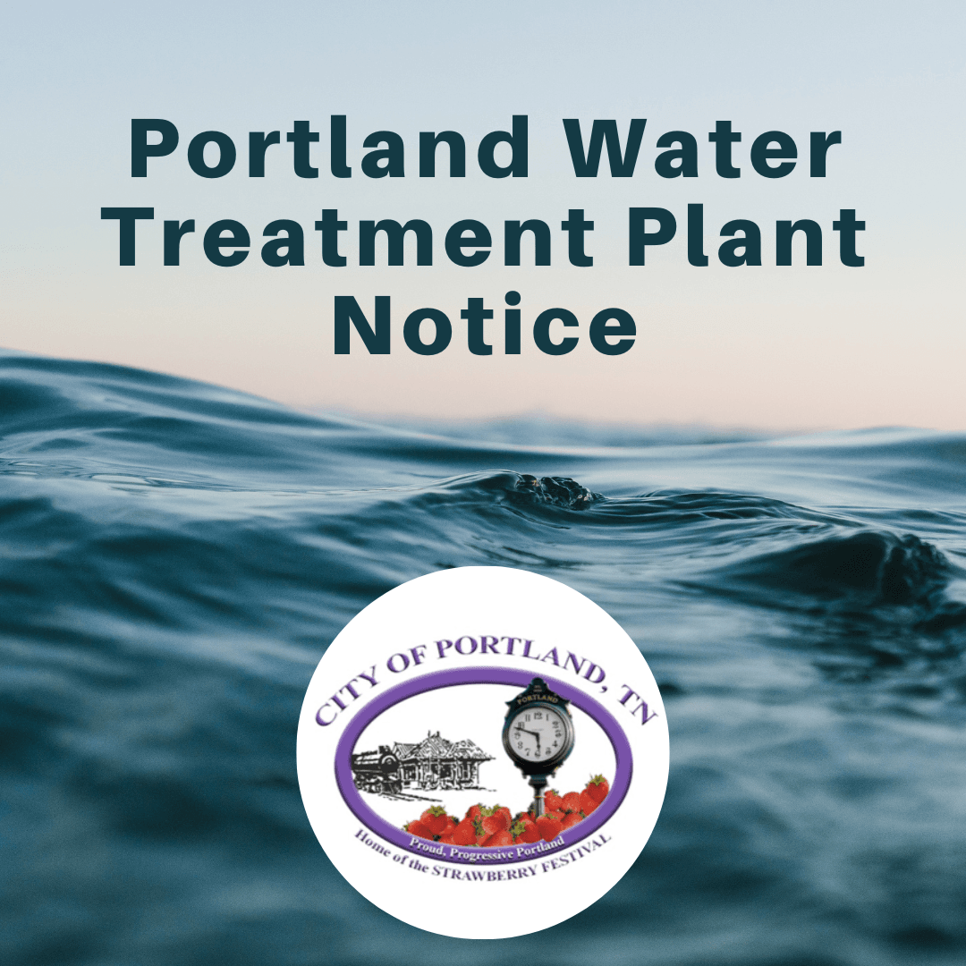Portland Water Treatment Plant Notice