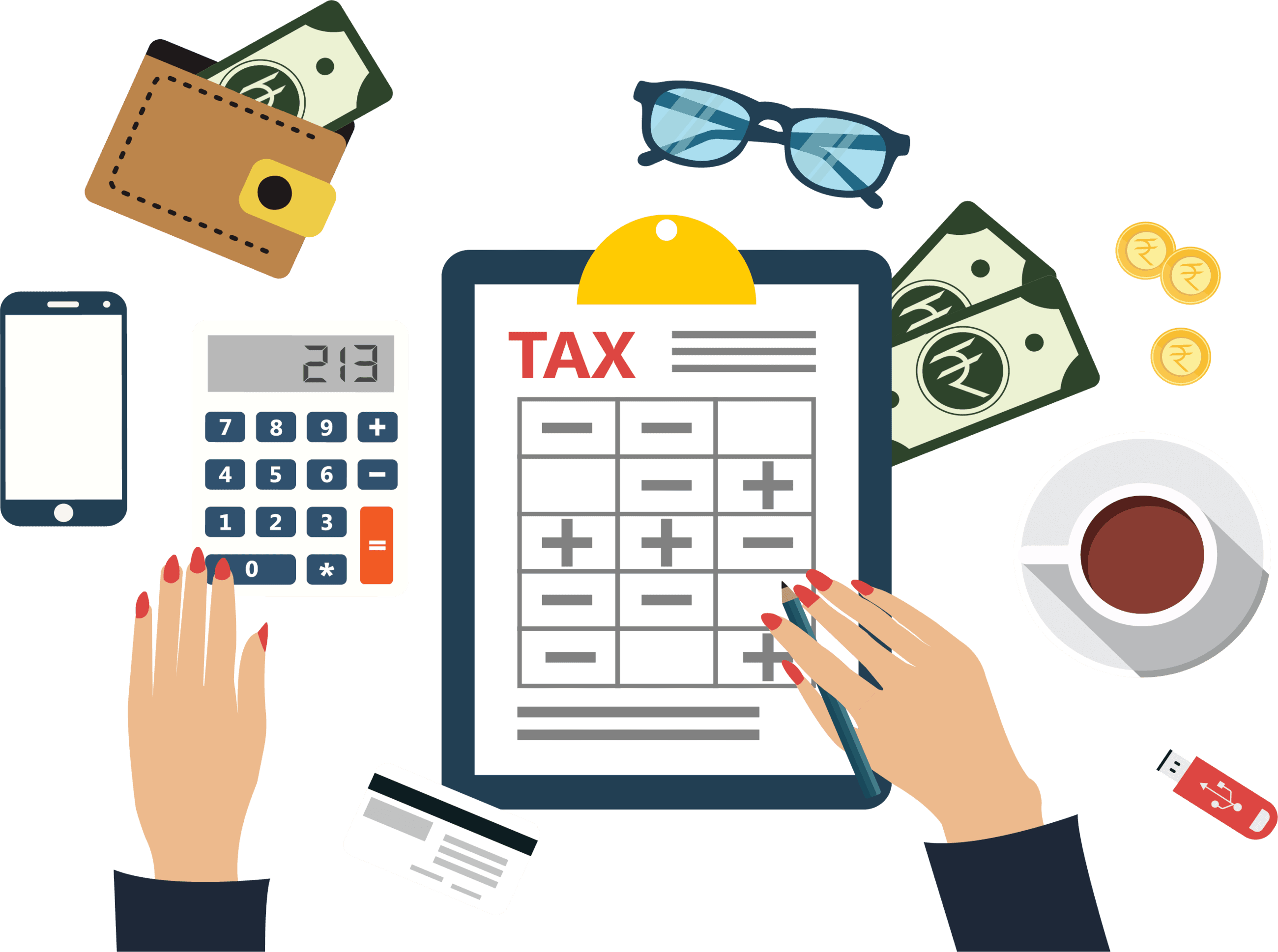 tax rate clipart